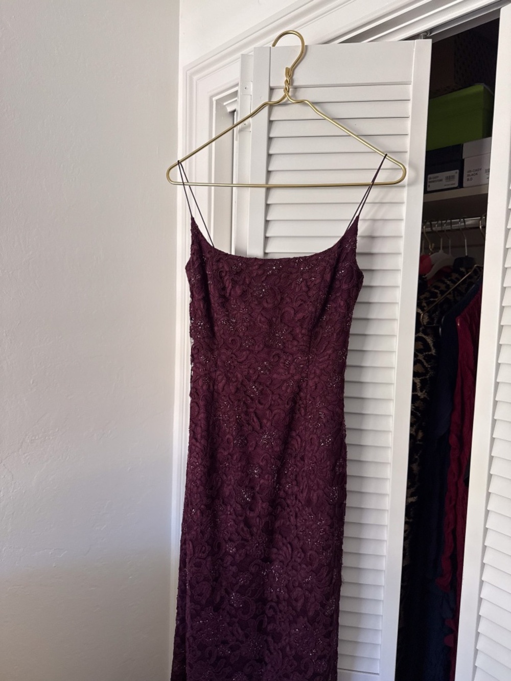 Vintage Carmen Marc Valvo embellished Evening gown - size 4